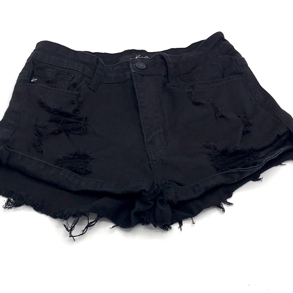Black Denim Shorts - Picture 14 of 14